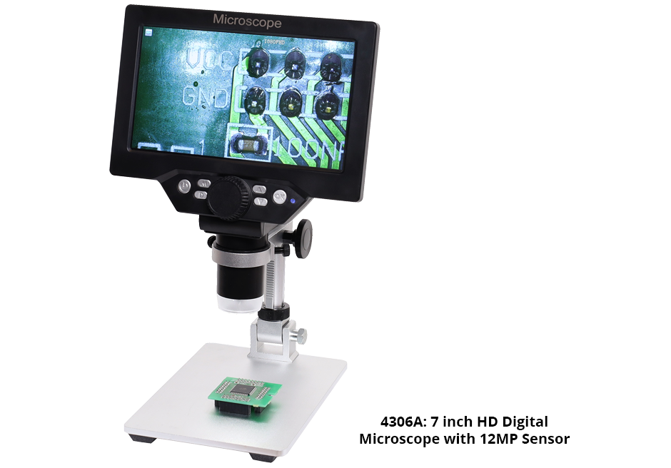 X 4306A: 7 inch Digital Microscope 12MP Sensor