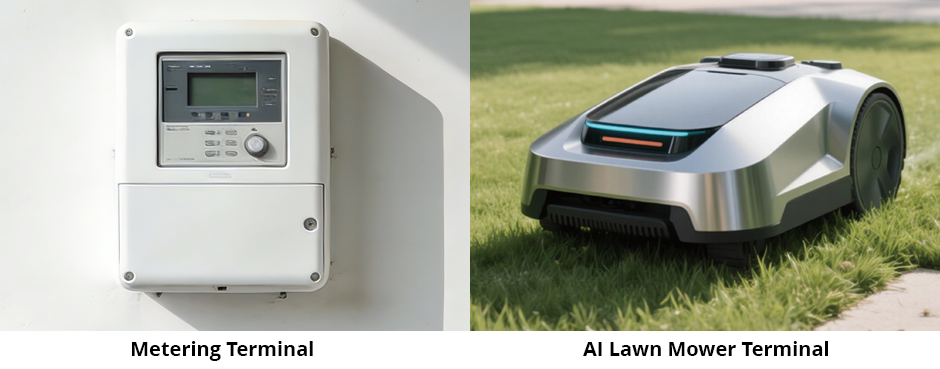 Metering and AI Lawn Mower Terminals
