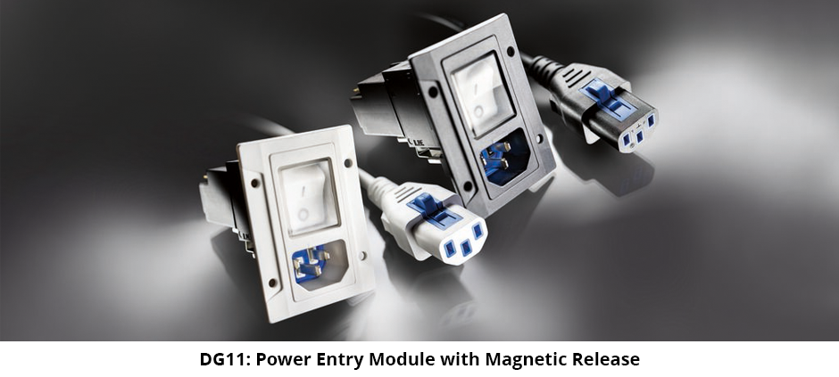 DG11: Power Entry Module with Magnetic Release